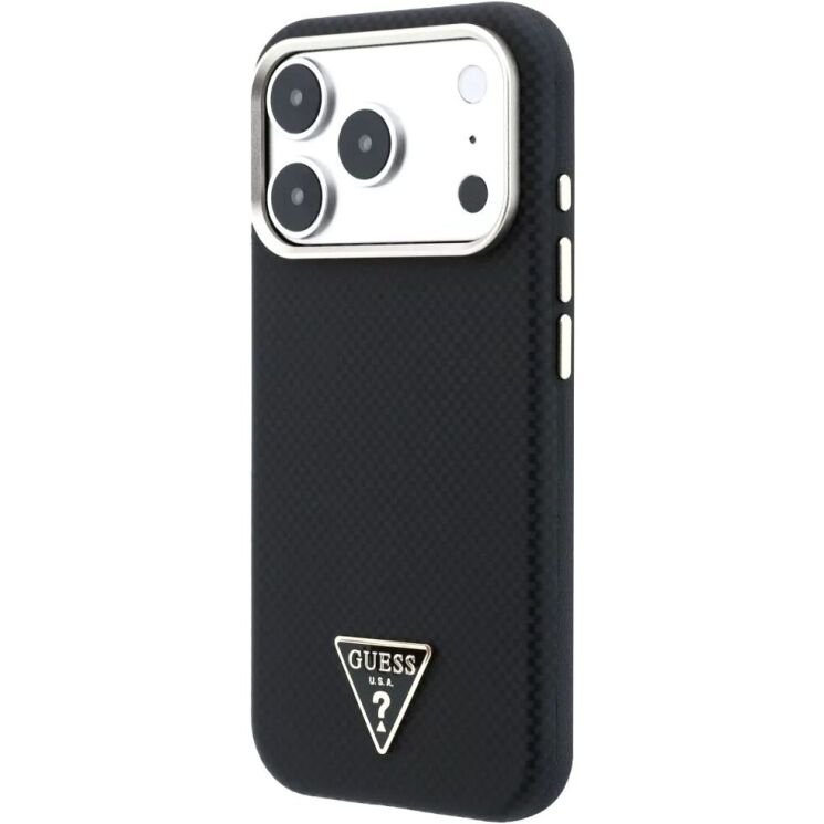 Захисний чохол Guess Kevlar Triangle Logo MagSafe для iPhone 18 Pro / 17 Pro (GUHMP18L6PWKSGTK) - Black (423746B) Захисний чохол Guess Kevlar Triangle Logo MagSafe для iPhone 18 Pro / 17 Pro (GUHMP18L6PWKSGTK) - Black: фото 4 з 7