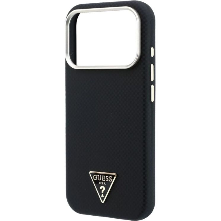 Захисний чохол Guess Kevlar Triangle Logo MagSafe для iPhone 18 Pro / 17 Pro (GUHMP18L6PWKSGTK) - Black (423746B) Захисний чохол Guess Kevlar Triangle Logo MagSafe для iPhone 18 Pro / 17 Pro (GUHMP18L6PWKSGTK) - Black: фото 5 з 7