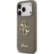 Защитный чехол Guess Silicone Big 4G Script для iPhone 17 Pro (GUHCP17LSC4GSMW) - Brown (403272Z). Фото 3 из 8