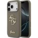 Защитный чехол Guess Silicone Big 4G Script для iPhone 17 Pro (GUHCP17LSC4GSMW) - Brown (403272Z). Фото 1 из 8