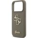 Защитный чехол Guess Silicone Big 4G Script для iPhone 17 Pro (GUHCP17LSC4GSMW) - Brown (403272Z). Фото 6 из 8