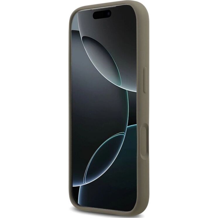 Защитный чехол Guess Silicone Big 4G Script для iPhone 17 Pro (GUHCP17LSC4GSMW) - Brown: фото 5 из 8