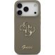 Защитный чехол Guess Silicone Big 4G Script для iPhone 17 Pro (GUHCP17LSC4GSMW) - Brown (403272Z). Фото 2 из 8