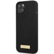 Защитный чехол Guess Silicone Metal Logo MagSafe для Apple iPhone 14 Plus - Black (306734B)