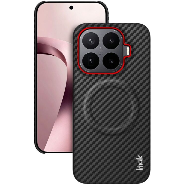 Защитный чехол IMAK Carbon Guard with MagSafe для Xiaomi 17T - Black: фото 1 из 2