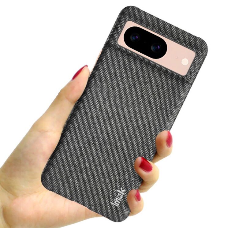 Защитный чехол IMAK Fabric Case для Google Pixel 8 - Dark Grey: фото 7 из 15