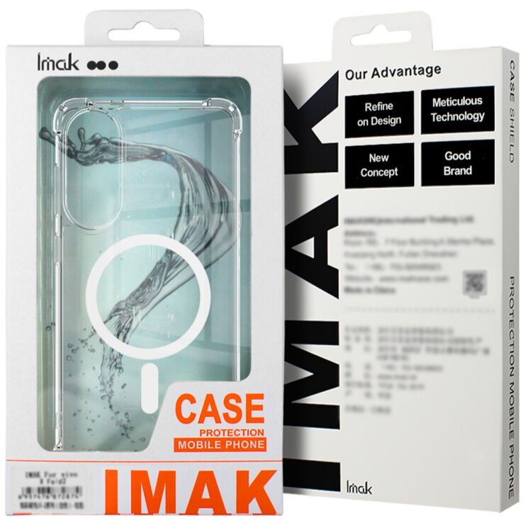 Защитный чехол IMAK Space Shield MagSafe для Samsung Galaxy S25 Edge (S937) - Transparent: фото 10 из 10