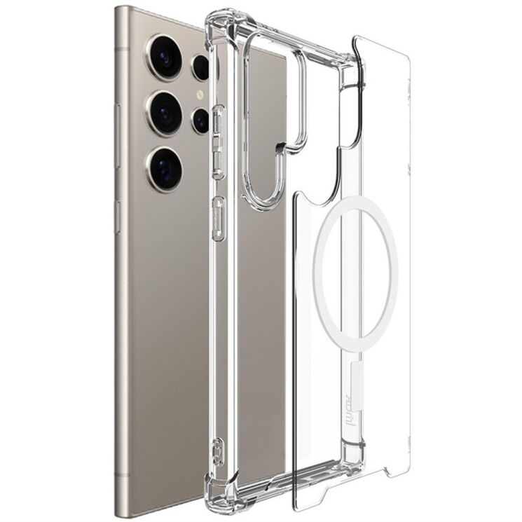 Защитный чехол IMAK Space Shield MagSafe для Samsung Galaxy S25 Ultra (S938) - Transparent: фото 2 из 8