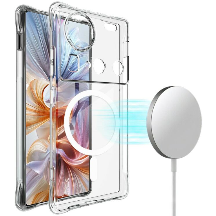 Защитный чехол IMAK Space Shield MagSafe для ZTE Nubia Z70 Ultra - Transparent: фото 1 из 10