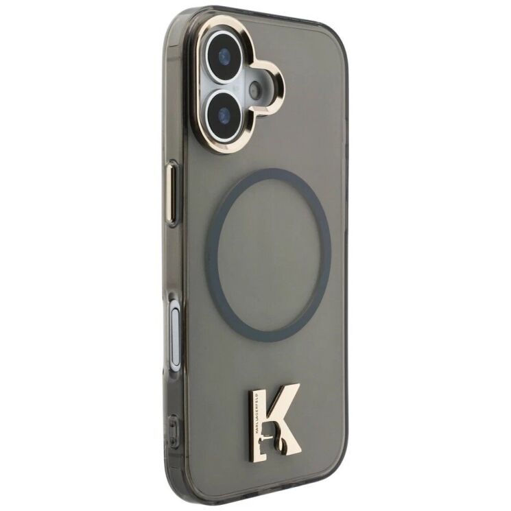 Захисний чохол Karl Lagerfeld IML K Head Logo MagSafe для iPhone 17 (KLHMP17S5HTMKHDK) - Black: фото 4 з 8