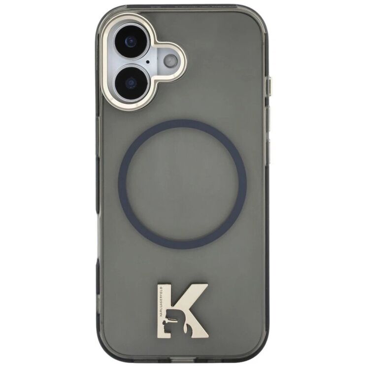 Захисний чохол Karl Lagerfeld IML K Head Logo MagSafe для iPhone 17 (KLHMP17S5HTMKHDK) - Black: фото 3 з 8