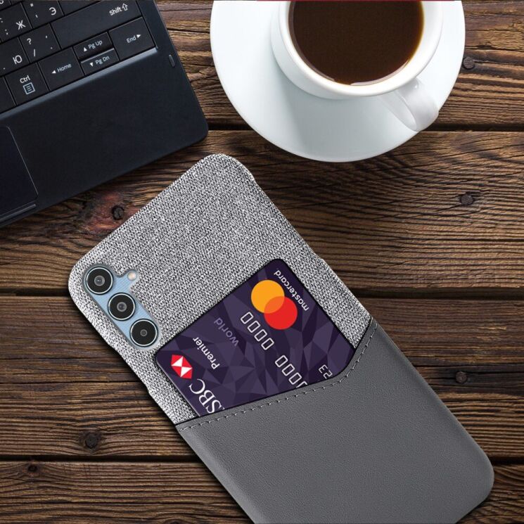 Защитный чехол KSQ Business Pocket для Samsung Galaxy M35 (M356) - Grey: фото 4 из 4