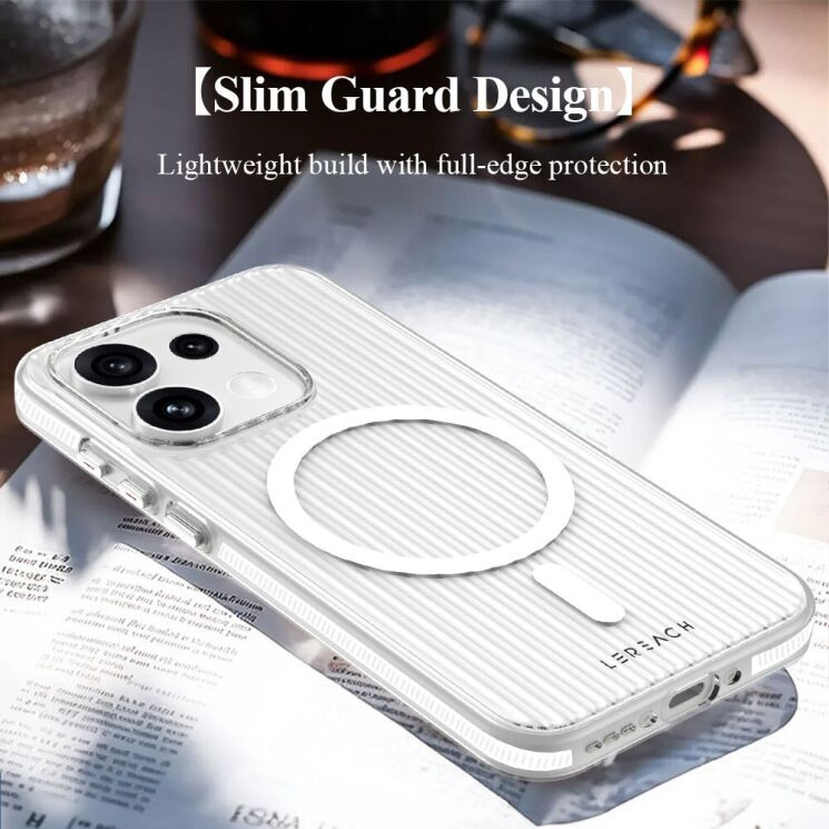 Защитный чехол LEREACH TOC Magnetic для OPPO Reno 16 / 16 Pro - White (413218W) Защитный чехол LEREACH TOC Magnetic для OPPO Reno 16 / 16 Pro - White: фото 9 из 11