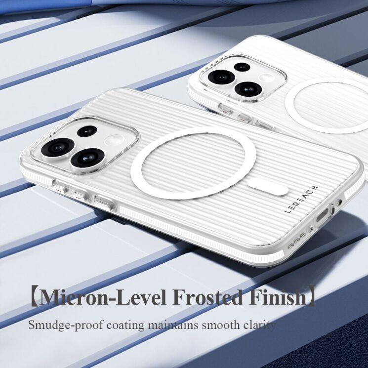 Защитный чехол LEREACH TOC Magnetic для OPPO Reno 16 / 16 Pro - White (413218W) Защитный чехол LEREACH TOC Magnetic для OPPO Reno 16 / 16 Pro - White: фото 5 из 11