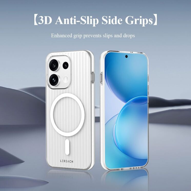 Защитный чехол LEREACH TOC Magnetic для OPPO Reno 16 / 16 Pro - White (413218W) Защитный чехол LEREACH TOC Magnetic для OPPO Reno 16 / 16 Pro - White: фото 7 из 11