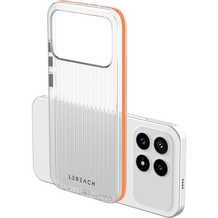 Защитный чехол LEREACH TOC Series для Xiaomi Poco F8 Pro - Orange: фото 4 из 10