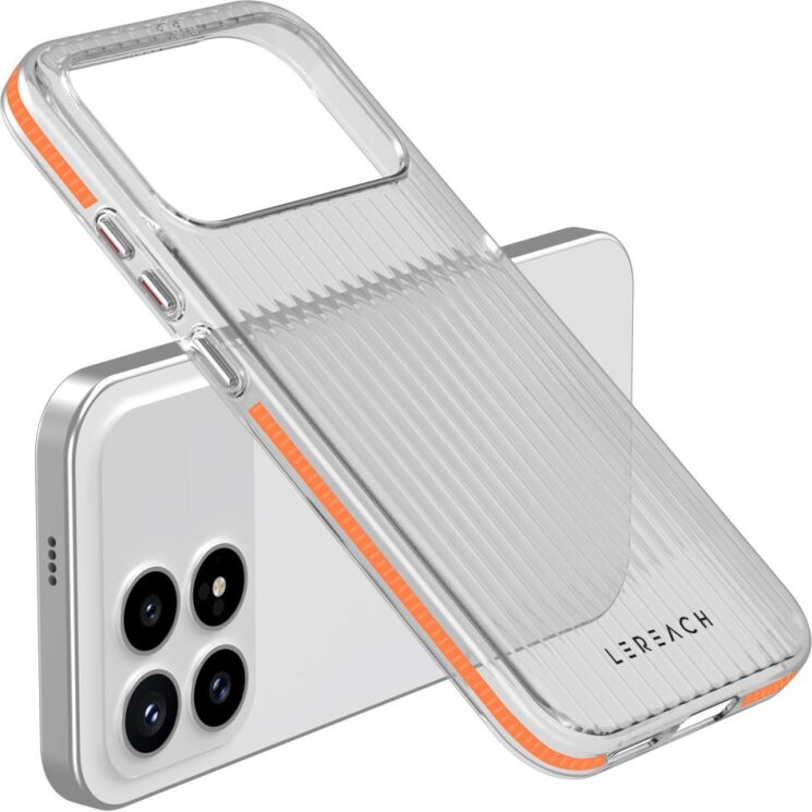 Защитный чехол LEREACH TOC Series для Xiaomi Poco F8 Pro - Orange: фото 1 из 10