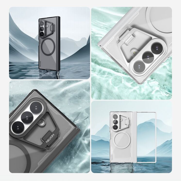 Захисний чохол NILLKIN Iceblade Prop Magnetic (Precise Cut-out) для Samsung Galaxy Fold 8 Ultra - Grey: фото 8 з 21