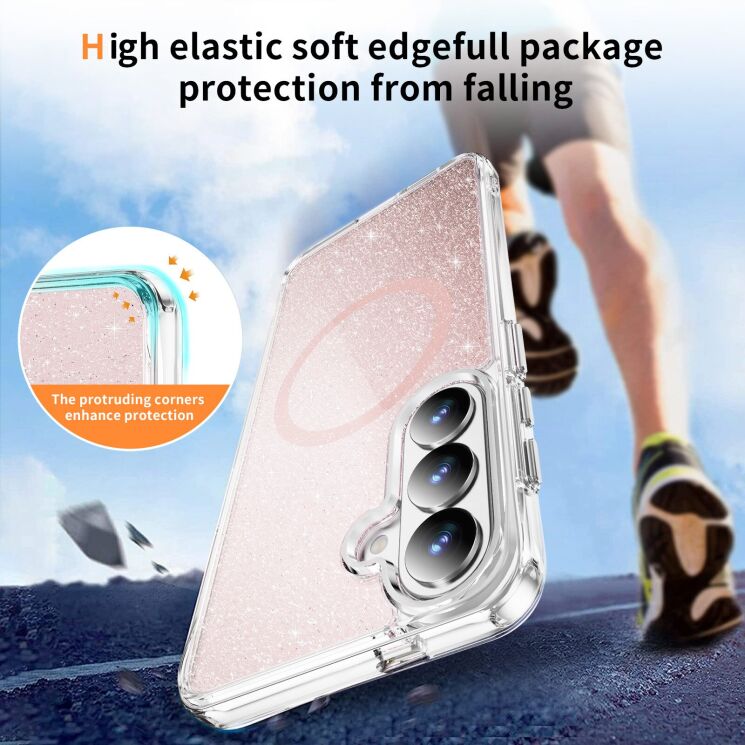 Защитный чехол Reframe Glitter Magnetic Case для Samsung Galaxy S26 (S942) - White (404278W) Защитный чехол Reframe Glitter Magnetic Case для Samsung Galaxy S26 (S942) - White: фото 5 из 9