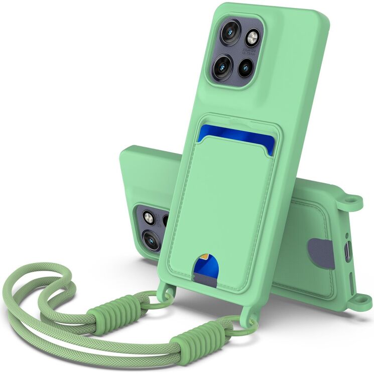 Защитный чехол Reframe Silicone Holder для Motorola Edge 60 Neo / Edge 50 Neo - Green: фото 1 из 8