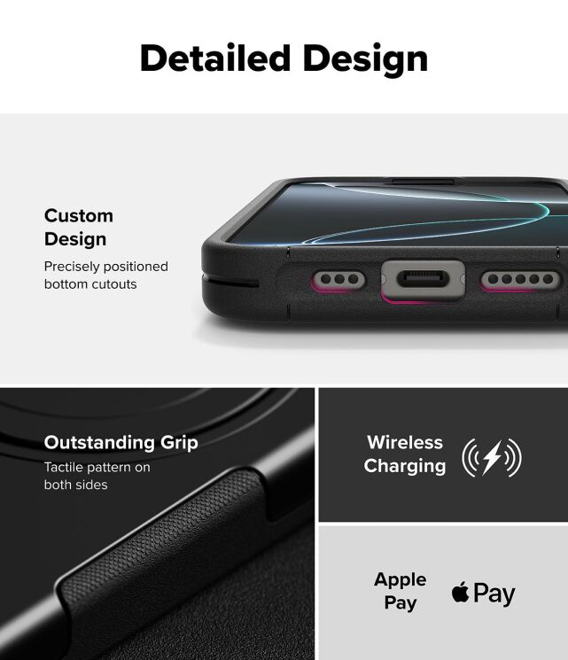 Захисний чохол Ringke Alles Magnetic (FP) для iPhone 16 Pro Max (8800293851721) - Black: фото 15 з 19