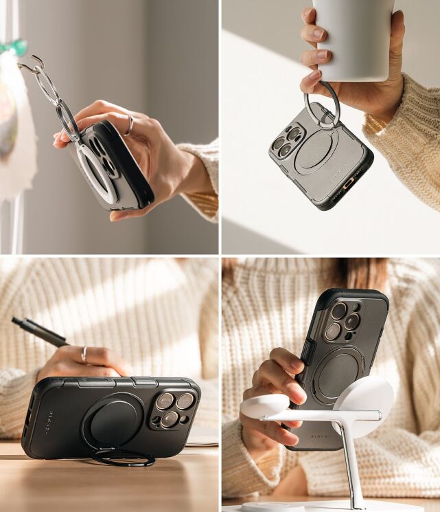 Захисний чохол Ringke Alles Magnetic (FP) для iPhone 16 Pro Max (8800293851721) - Black: фото 16 з 19