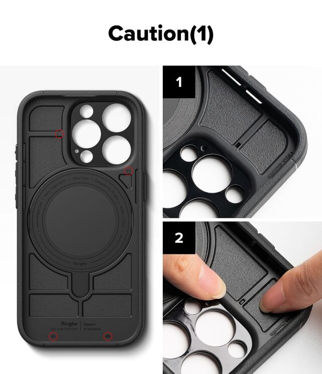 Захисний чохол Ringke Alles Magnetic (FP) для iPhone 16 Pro Max (8800293851721) - Black: фото 18 з 19