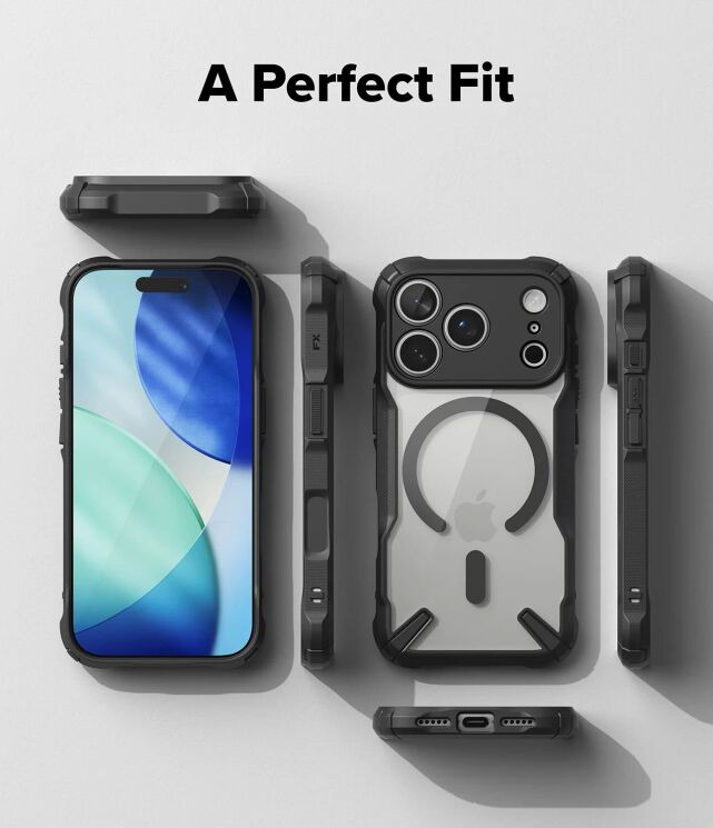 Защитный чехол Ringke Fusion X MagSafe для iPhone 18 Pro (8800380462786) - Black: фото 17 из 22