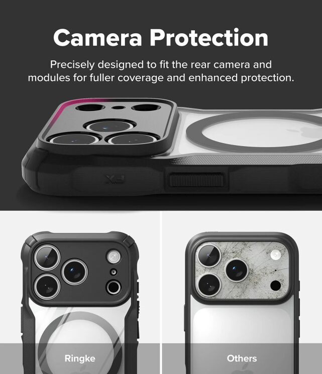Защитный чехол Ringke Fusion X MagSafe для iPhone 18 Pro (8800380462786) - Black: фото 15 из 22