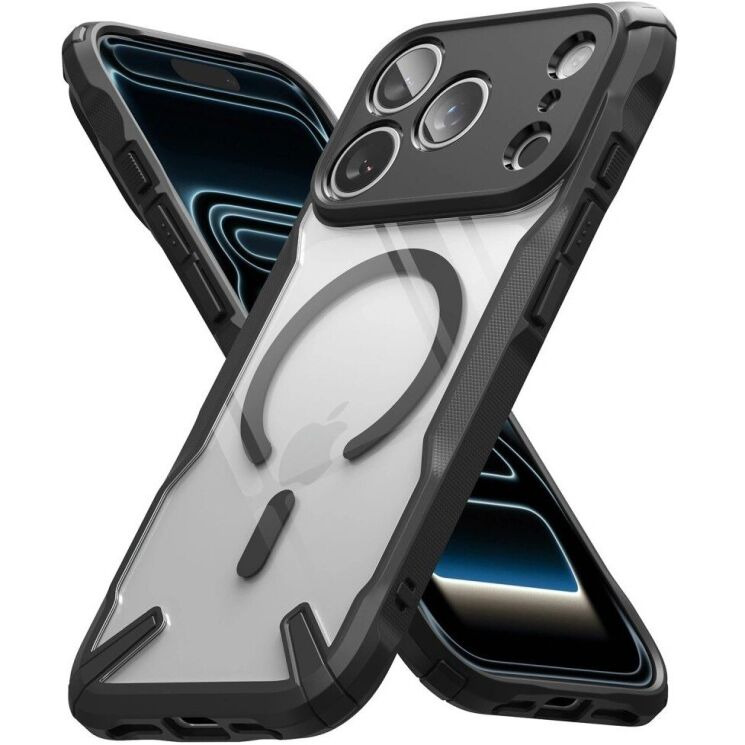 Защитный чехол Ringke Fusion X MagSafe для iPhone 18 Pro (8800380462786) - Black: фото 5 из 22