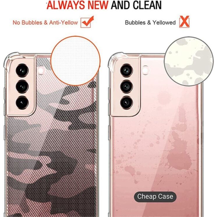 Защитный чехол RZANTS Camouflage Pattern для Samsung Galaxy S23 (S911) - Transparent: фото 6 из 7