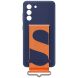 Защитный чехол Silicone Cover with Strap для Samsung Galaxy S21 FE (G990) EF-GG990TNEGRU - Navy (230680L). Фото 5 из 6