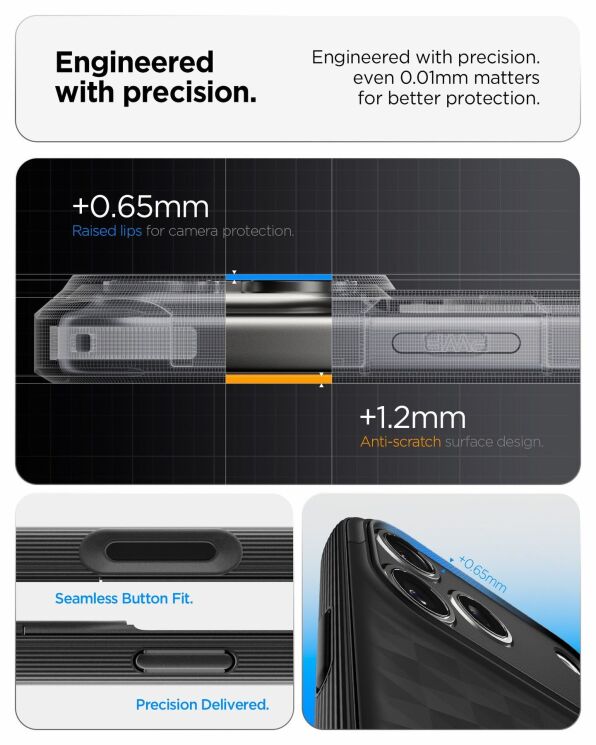 Защитный чехол Spigen Caseology Parallax S (MagFit) by Spigen для iPhone 17 Pro (ACS09964) - Matte Black: фото 17 из 18