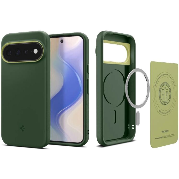 Защитный чехол Spigen Nano Pop (MagFit) для Google Pixel 11 Pro XL (ACS11456) - Green: фото 1 из 13