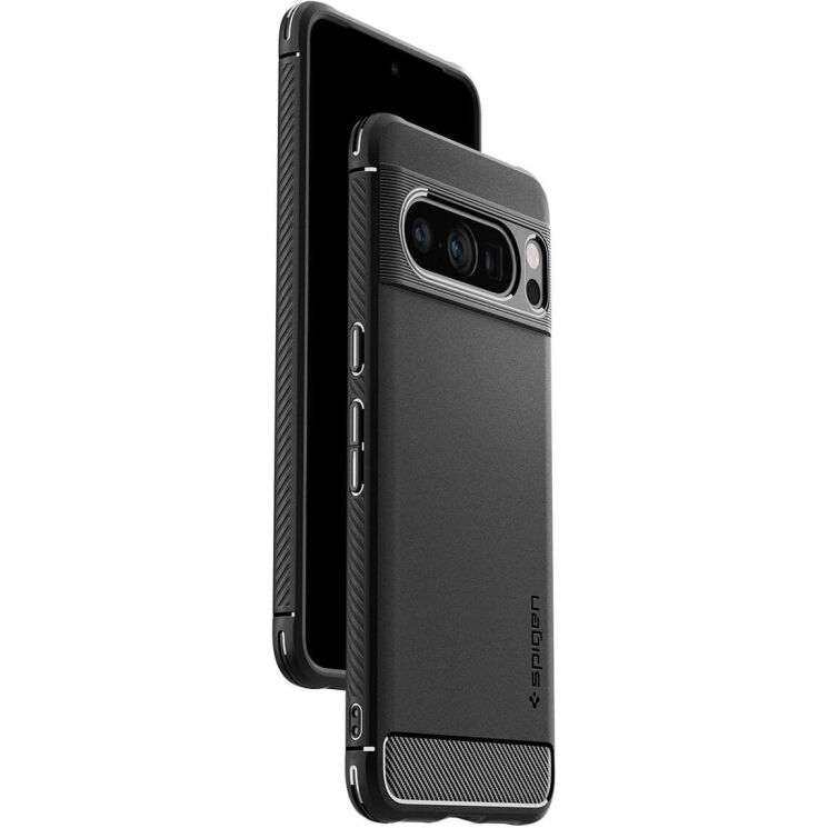 Захисний чохол Spigen (SGP) Rugged Armor для Google Pixel 8 Pro - Matte Black: фото 4 з 17