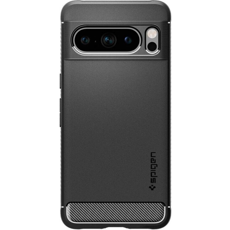 Захисний чохол Spigen (SGP) Rugged Armor для Google Pixel 8 Pro - Matte Black: фото 2 з 17