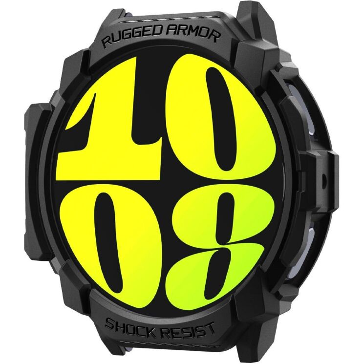 Захисний чохол Spigen (SGP) Rugged Armor (FW) для Samsung Galaxy Watch 7 (44mm) - Matte Black: фото 3 з 18