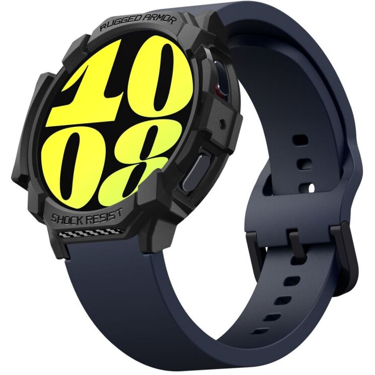 Захисний чохол Spigen (SGP) Rugged Armor (FW) для Samsung Galaxy Watch 7 (44mm) - Matte Black: фото 7 з 18