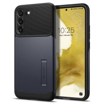 Захисний чохол Spigen (SGP) Slim Armor для Samsung Galaxy S22 (S901) ACS04014 - Metal Slate: фото 1 з 8