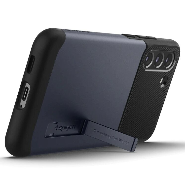 Защитный чехол Spigen (SGP) Slim Armor для Samsung Galaxy S22 (S901) ACS04014 - Metal Slate: фото 8 из 8