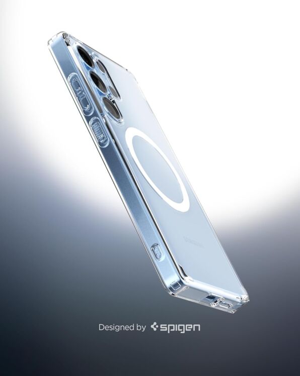 Защитный чехол Spigen (SGP) Ultra Hybrid (MagFit) для Samsung Galaxy S25 Ultra (S938) ACS08956 - White: фото 15 из 20