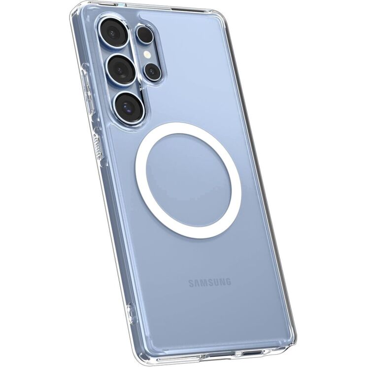 Защитный чехол Spigen (SGP) Ultra Hybrid (MagFit) для Samsung Galaxy S25 Ultra (S938) ACS08956 - White: фото 3 из 20