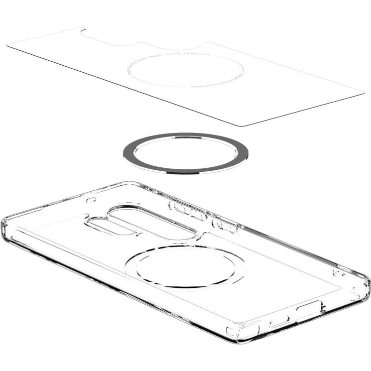 Защитный чехол Spigen (SGP) Ultra Hybrid (MagFit) для Samsung Galaxy S25 Ultra (S938) ACS08956 - White: фото 6 из 20