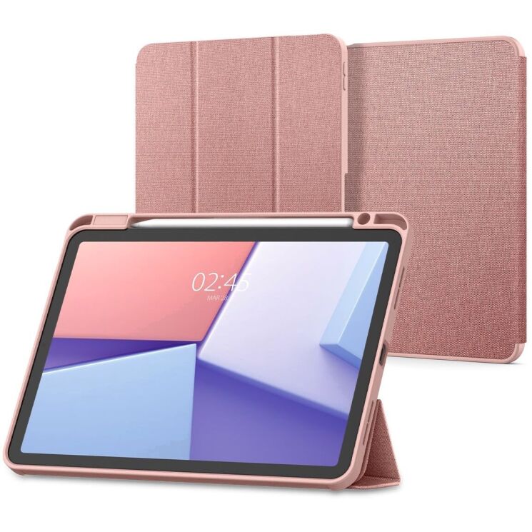 Защитный чехол Spigen (SGP) Urban Fit для Apple iPad Air 11 M3/M2 (2025/2024) / Air 4 / 5 10.9 (2020/2022) ACS07756 - Rose Gold: фото 1 из 17