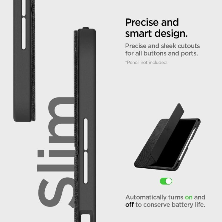 Защитный чехол Spigen (SGP) Urban Fit для Apple iPad Pro 11 (2024) - Black: фото 15 из 16