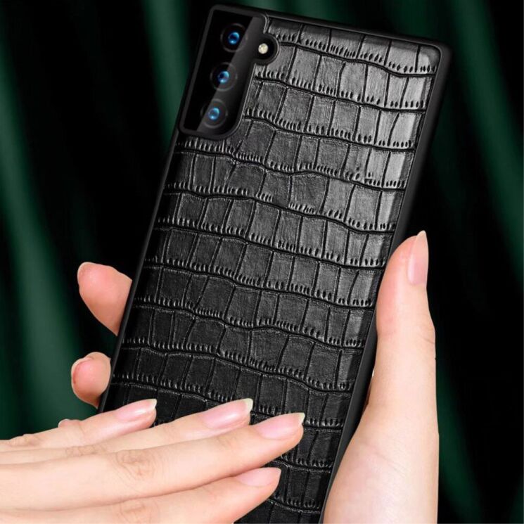Защитный чехол SULADA Crocodile Style для Samsung Galaxy S22 - Coffee: фото 5 из 7