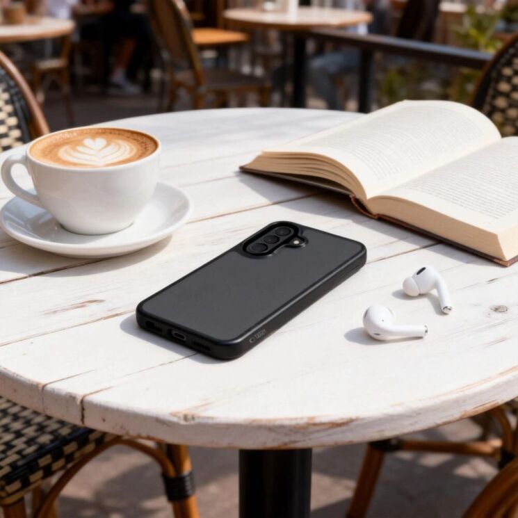 Защитный чехол Tech-Protect Magmat для Samsung Galaxy A37 (A376) / A36 (A366) / A56 (A566) - Matte Black: фото 5 из 7