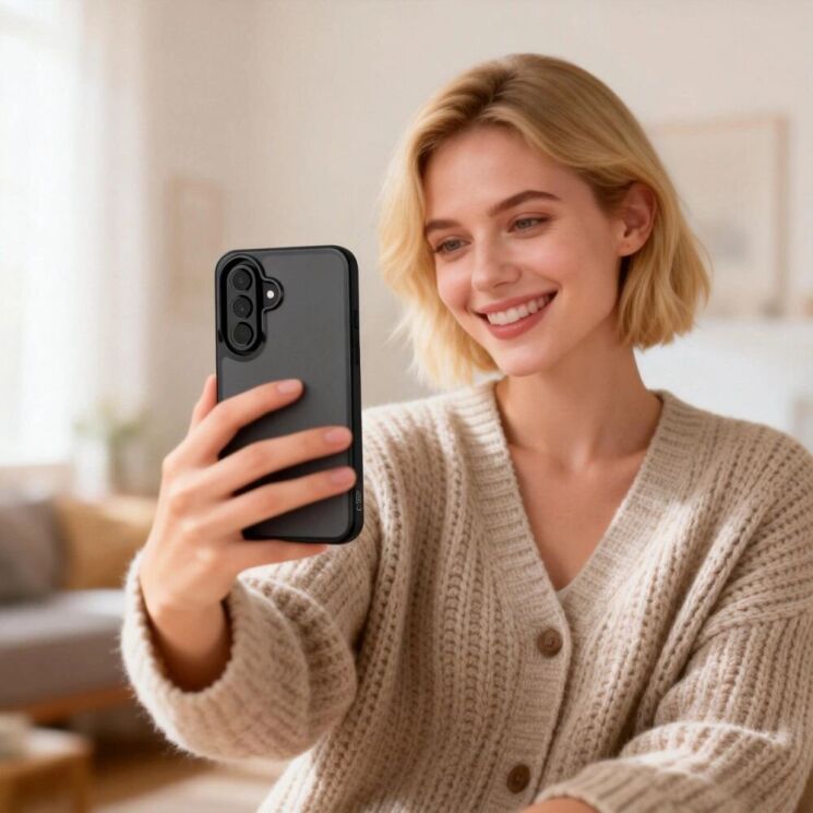 Защитный чехол Tech-Protect Magmat для Samsung Galaxy A37 (A376) / A36 (A366) / A56 (A566) - Matte Black: фото 7 из 7