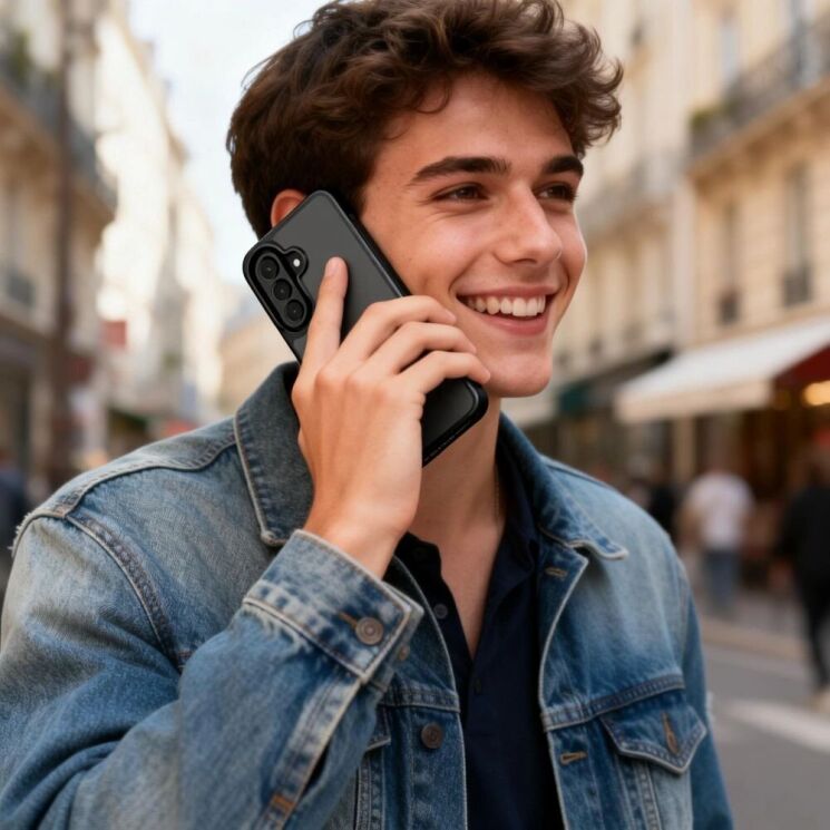 Защитный чехол Tech-Protect Magmat для Samsung Galaxy A37 (A376) / A36 (A366) / A56 (A566) - Matte Black: фото 6 из 7