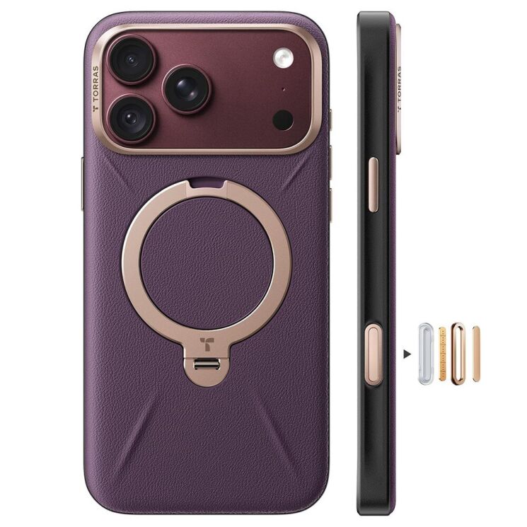 Захисний чохол TORRAS Ostand Q3 VegSkin (with MagSafe) для Apple iPhone 18 Pro Max - Purple (423811V) Захисний чохол TORRAS Ostand Q3 VegSkin (with MagSafe) для Apple iPhone 18 Pro Max - Purple: фото 1 з 8